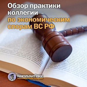 Обзор практики коллегии по экономическим спорам ВС РФ