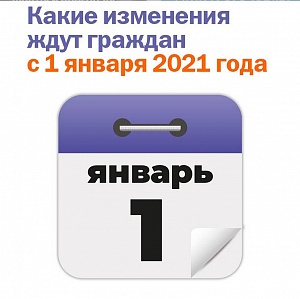 Какие изменения ждут граждан с 1 января 2021 года